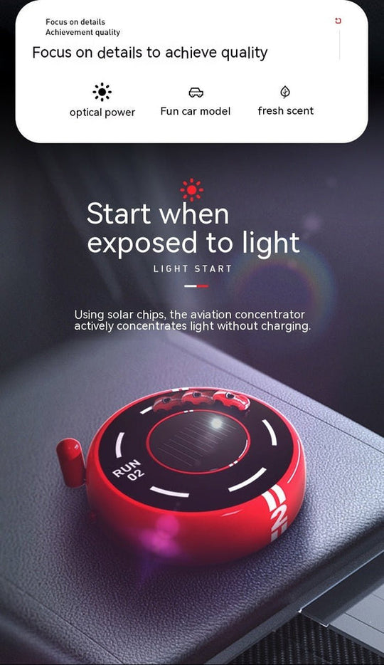 Automobile Aromatherapy Car Light Sense Model Decoration Solare Perfume Creative Personality Fragrance